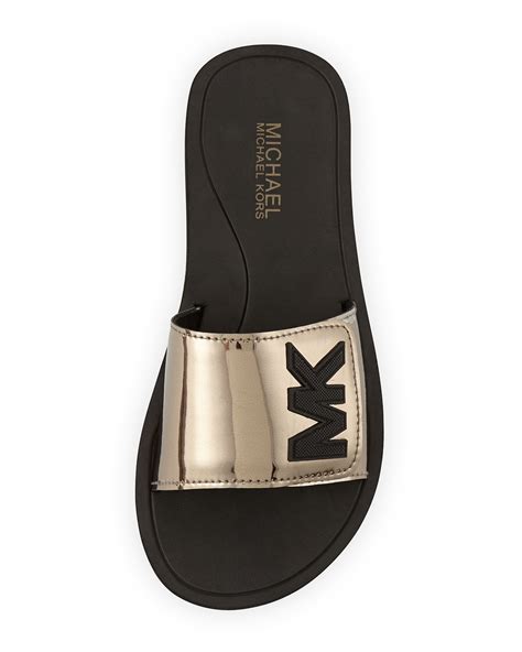 michael kors star slides|Michael Kors slides wedges.